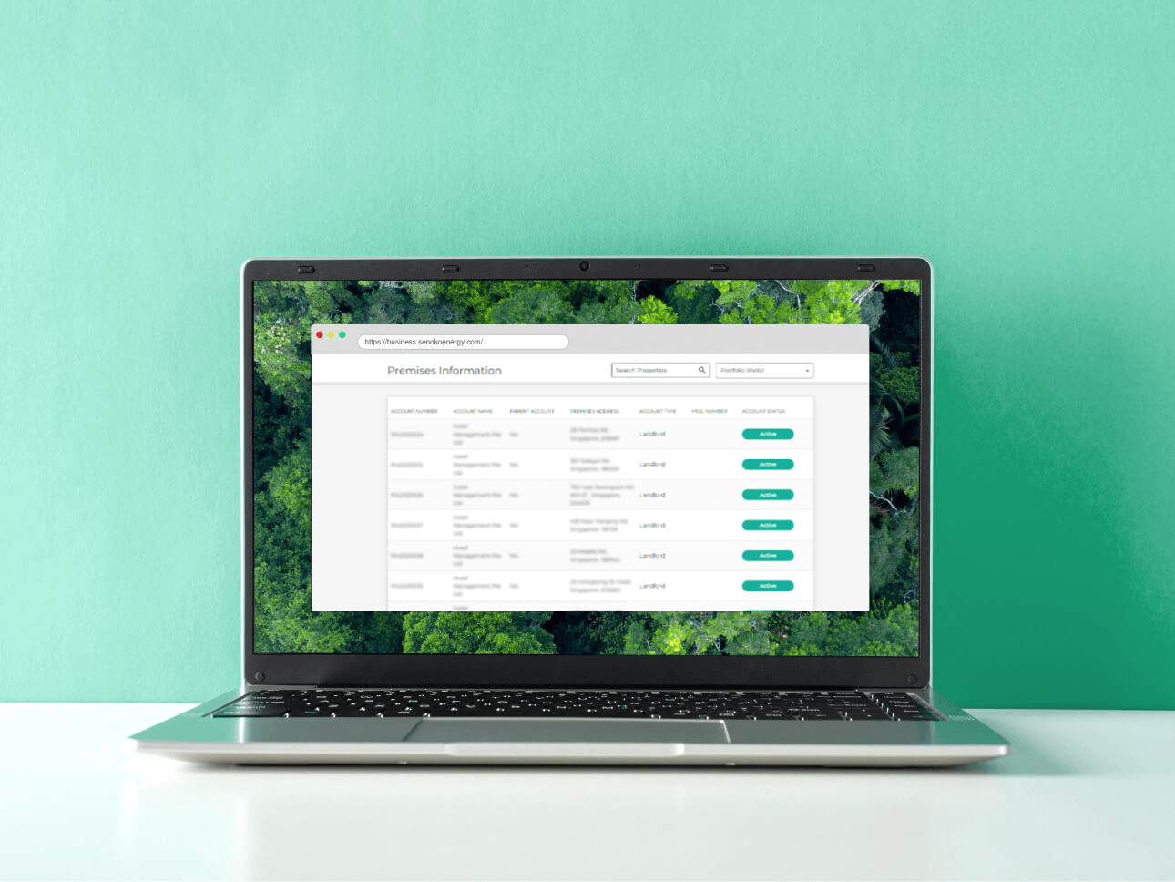 Senoko Energy business portal - Manage various premises