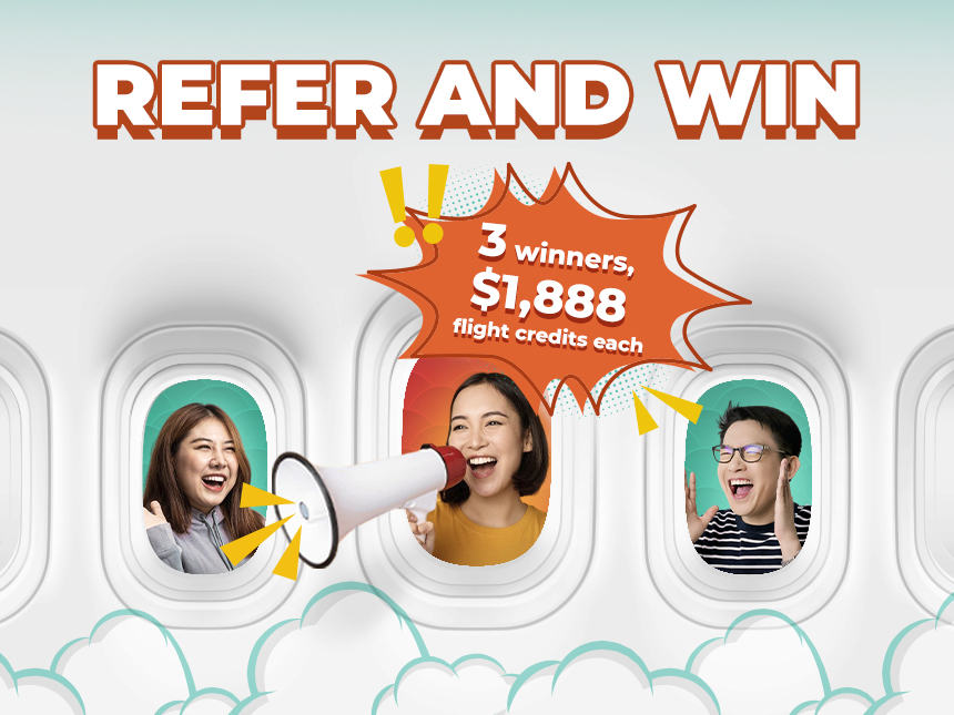 Refer 2 friends, win a $1,888 holiday